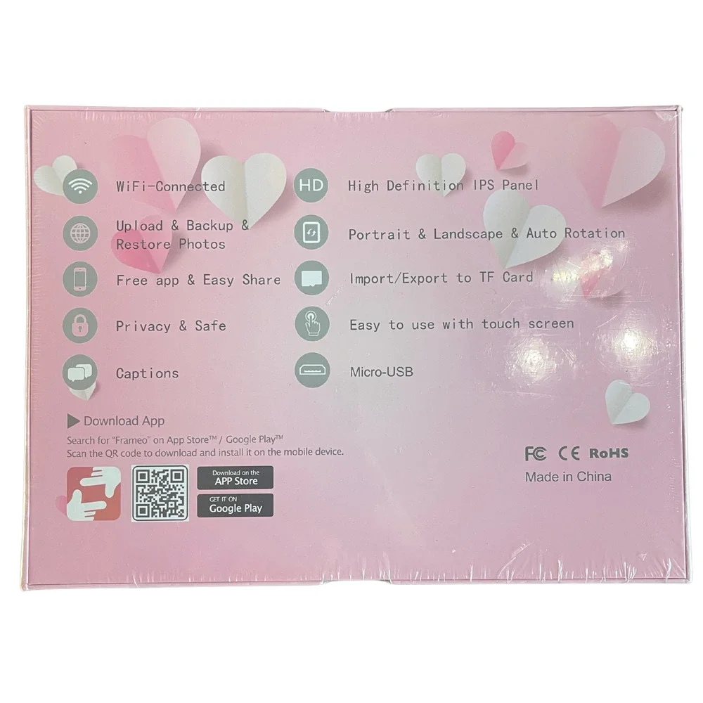 Frameo Digital Frame 10.1 Inch WiFi Digital Photo Frame with Roses - Picture 3 of 4